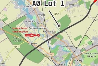 Teren de 12350 mp, în Buftea - 3