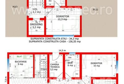 Casă cu 4 camere în Tărtășești - 11
