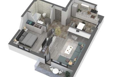 Apartament cu 2 camere decomandat în Central - 8