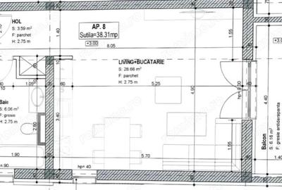 Garsonieră semidecomandată în Braytim