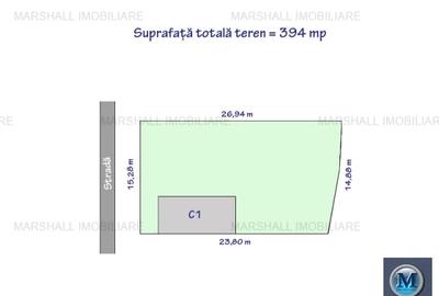 Teren intravilan de vanzare, zona Cantacuzino, 394,00 mp #16667 - 2