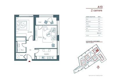 Apartament cu 2 camere decomandat în Lipovei - 2