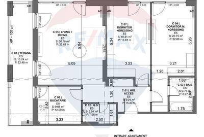 Apartament cu 3 camere decomandat, mobilat în Dobroești - 7