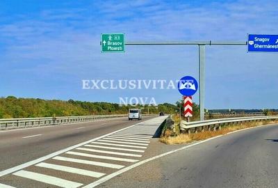 Teren 9Ha -> 16Ha Ha Intravilan , Exit A3 Snagov Ghermanesti Bucuresti-Ploiesti - 7