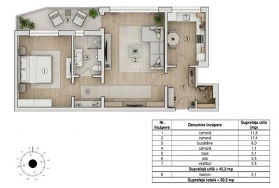 2 camere metrou Obor - posibilitate montare centrala - 2