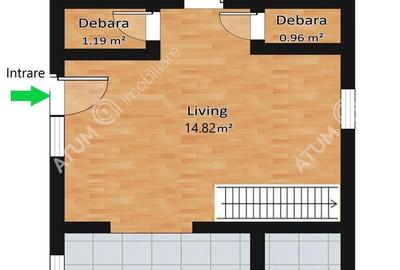 Casă cu 2 camere cu Teren 640 Mp în Rășinari - 14