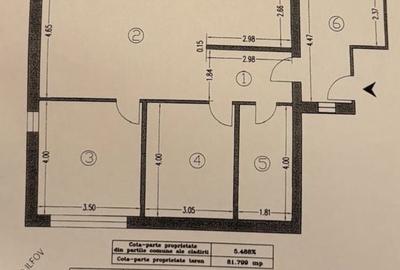 Apartament cu 3 camere în Central