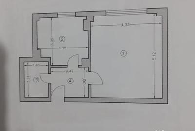 Garsonieră decomandată în Central - 1