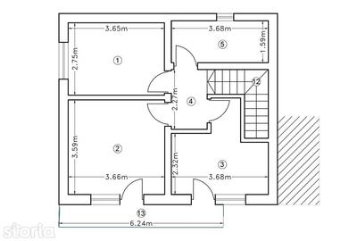 Casă cu 4 camere cu Teren 260 Mp în Ciurea - 1