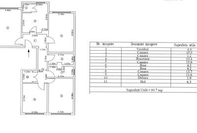 Apartament 4 camere, parter, b-dul Dunarea Micro 21 - 10
