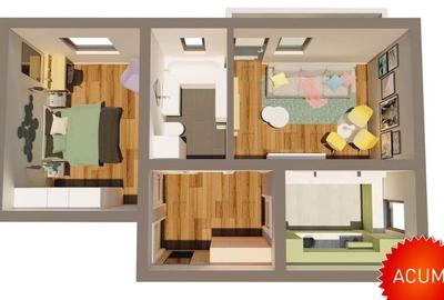 Locuinta cu 2 camere decomandat, complex rezidential, parcare cadou - 2