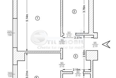 INTABULAT! Apartament cu 2 camere decomandat Pacurari et. 1 - 9