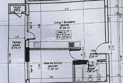 Apartament cu 2 camere semidecomandat în Florești - 9