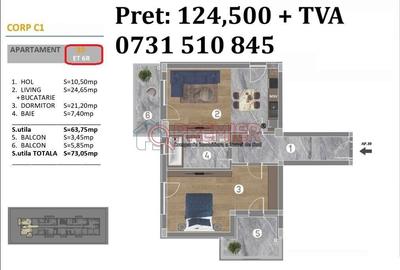 Apartament cu 2 camere în Metalurgiei