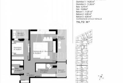 Apartament 3 camere de vanzare in Gheorgheni, Cluj Napoca - 2