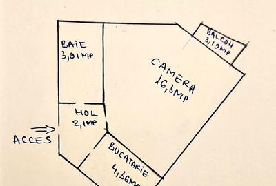 Garsonieră decomandată în Gării - 8