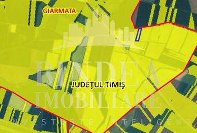 Teren agricol extravilan de 2055 mp, în Giarmata - 2