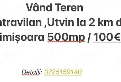 Teren de 500 mp, în Sânmihaiu Român