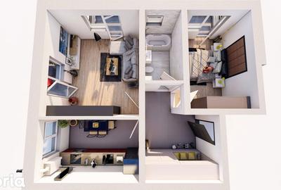 Apartament cu 2 camere în Sânpetru - 9