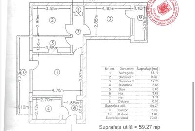 Apartament cu 3 camere, mobilat în Tudor Vladimirescu - 12