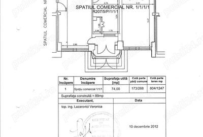 Spa?iu comercial 89 mp poate fi transformat in locuin?a! Zona Resita Sud