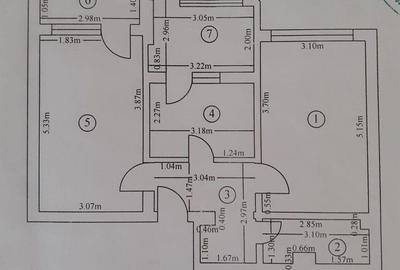Apartament cu 2 camere decomandat în E3 - 4