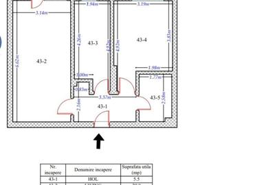 Apartament cu 2 camere decomandat în Runcu - 3