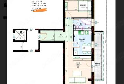 Apartament cu 2 camere decomandat în Central