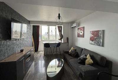 Dorobanti metrou Stefan cel Mare, bl.reabilitat, AMENAJAT balcon,AC,mobilat.