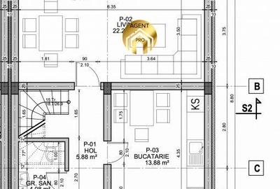 Casă cu 4 camere cu Teren 175 Mp în Odăi
