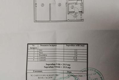 Apartament cu 2 camere decomandat în Brotăcei
