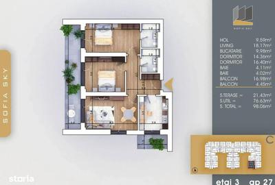 Apartament cu 3 camere în Theodor Pallady - 7