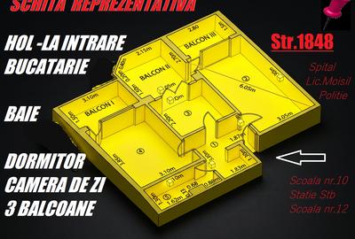 Apartament cu 2 camere în E3