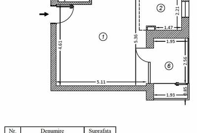 Apartament cu 2 camere decomandat în Doamna Ghica - 7