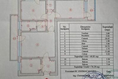 Apartament cu 3 camere semidecomandat în Drumul Taberei - 55