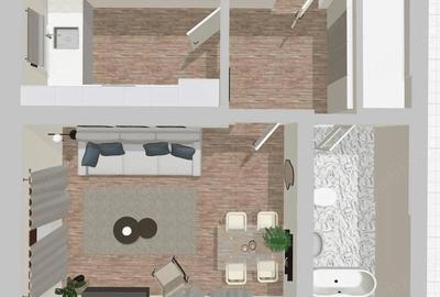 Apartament cu 2 camere decomandat în Central