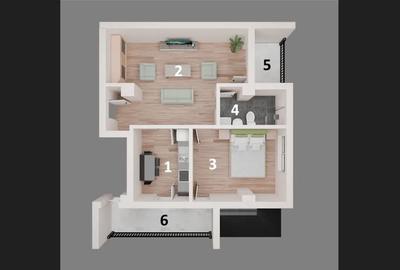 Apartament cu 3 camere în Ultracentral - 1