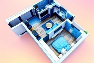 Apartament cu 2 camere decomandat în Vișani - 1