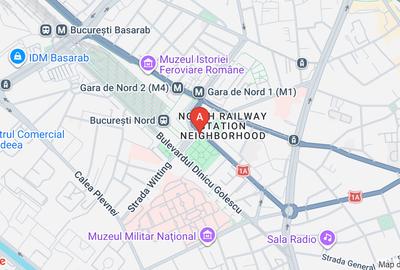 Apartament cu 2 camere semidecomandat în Gara de Nord