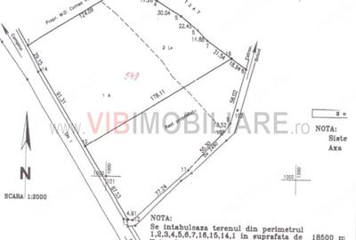 Teren de 18500 mp, în Central