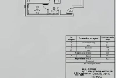 Apartament cu 2 camere decomandat în Giroc - 1