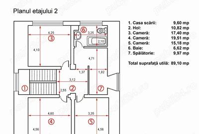 Casă individuală cu 8 camere cu Canalizare în Nordului - 8