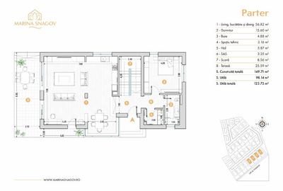 Casă cu 5 camere cu Teren 528 Mp în Tâncăbești - 1