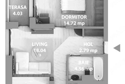Apartament cu 2 camere decomandat în Bartolomeu - 1