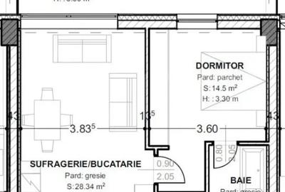 Apartament cu 2 camere semidecomandat în Central - 1