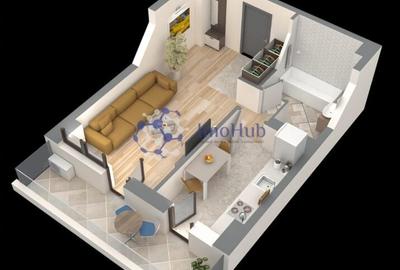 INTABULAT! Apartament cu o camera, Central, 44mp, 77.000 euro - 1