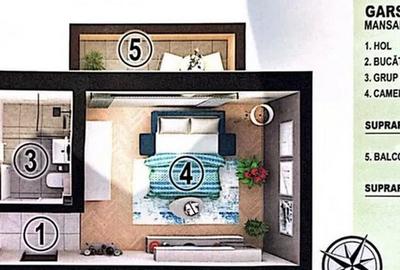 Garsonieră decomandată în Sânpetru - 1