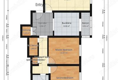 Apartament cu 3 camere decomandat în Drumul Taberei - 9