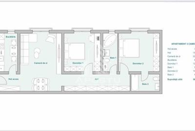Apartament cu 3 camere în Plopi - 7