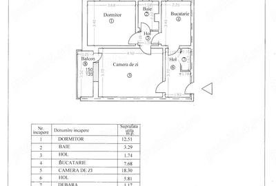 Apartament cu 2 camere decomandat în Nord